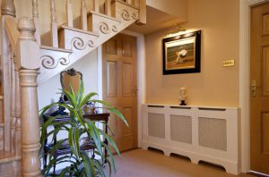 radiator Cabinets next to the stairs