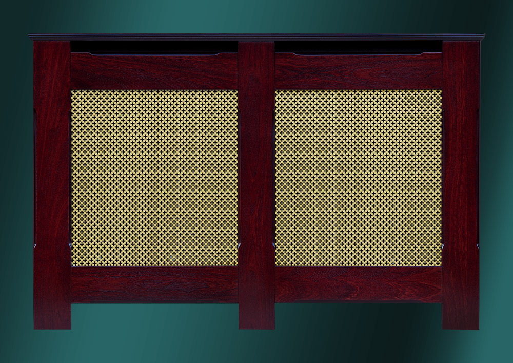 Mahogany Chamfered contemporary - Loughview Furnishings Radiator cover